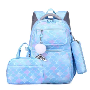 Sac École Et Sac Isotherme Enfant Fille - Sirène Bleue