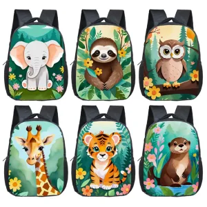 Sac Enfant - Animaux Aquarelle