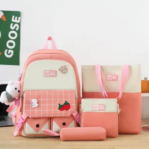 Sacs École Enfants Fille - Complet En Toile Imperméable