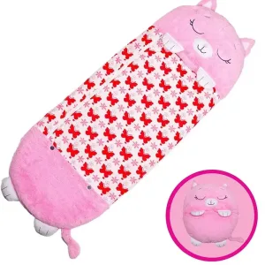 Sac De Couchage Enfant rose - "Petit chat"