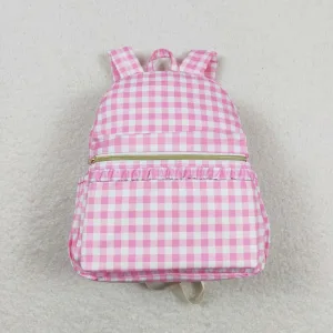 Sac À Dos Enfant Fille rose "My Mimi Carreau"