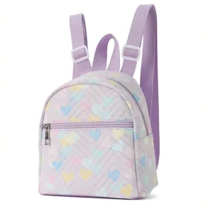 Mini Sac À Dos Enfant Fille mauve - Petit Coeur