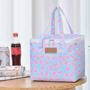 Sac Isotherme Enfants Xl - "Coeurs Roses"