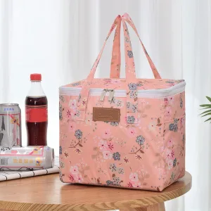 Sac Isotherme Enfants Xl - "Rose Fleuris"