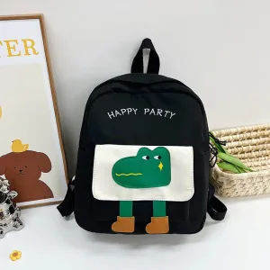 Sac À Dos Enfants Noir- Croco