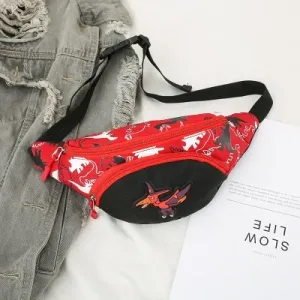 Sac Banane Enfant - Diosaure Rouge
