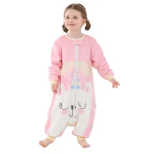 Sac De Couchage Enfant Fille - "rose Licorne "