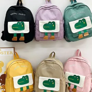 Sac À Dos Enfants Vert - Motif Crocodile