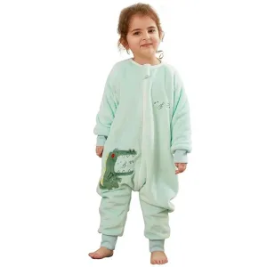Sac De Couchage Enfant Vert - "doux Croco"