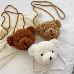 Sac À Bandoulière Enfant- Ours En Peluche