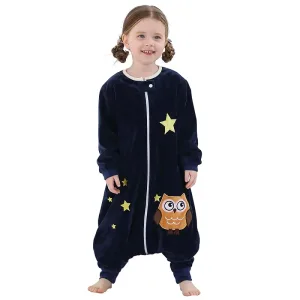 Sac De Couchage Enfant Noir - "hibou Coucou"