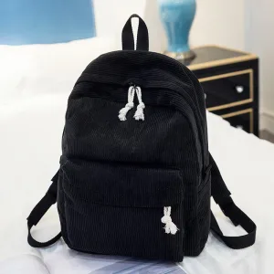Sac À Dos Enfants - Velours Côtelé Brodé