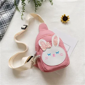 Sac Bandoulière Enfant - Rose Lapinou
