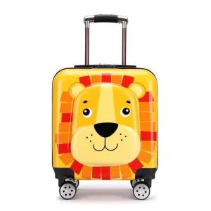 Valise De Voyage Enfant Orange - "petit Lion"